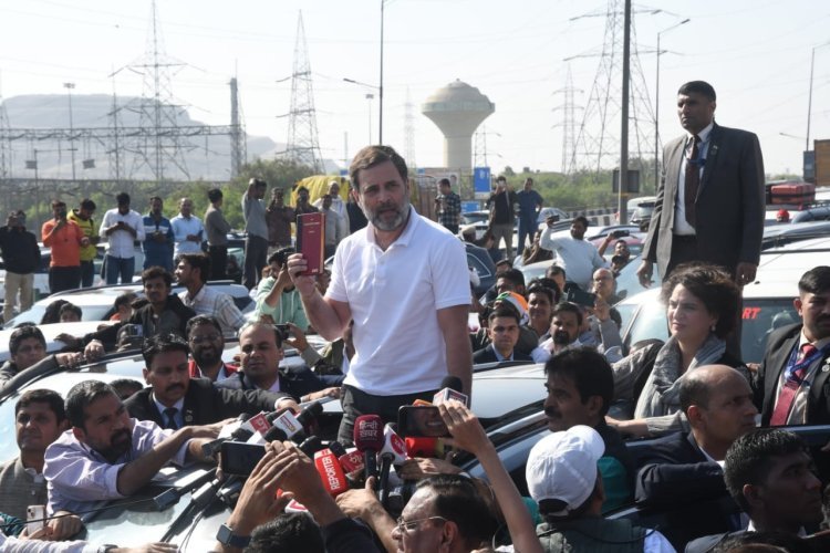 गाजीपुर बॉर्डर से बैरंग लौटे राहुल गांधी