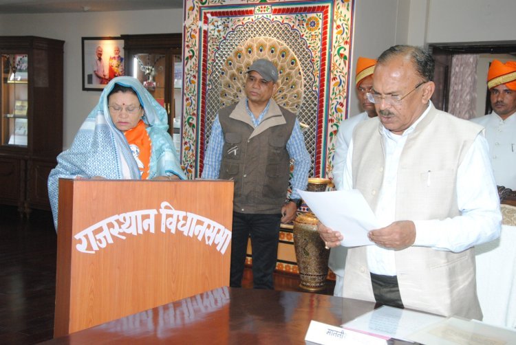 राजस्थान विधानसभा में सात नव निर्वाचित विधायकों का शपथ ग्रहण विधानसभा अध्यक्ष ने दी विधायकों को मर्यादा पालन की सीख