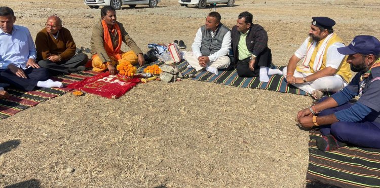 स्काउट गाइड मिनी जंबूरी प्रतियोगिता स्थल का हुआ भूमि पूजन