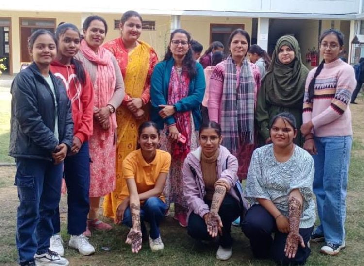 हेत्तमसर में मेहन्दी व एकल गायन प्रतियोगिता आयोजित