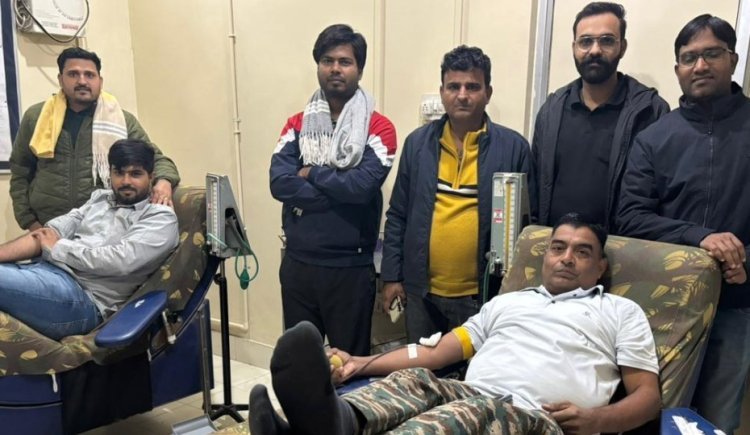 स्वर्णकार ने किया 67 वीं बार रक्तदान