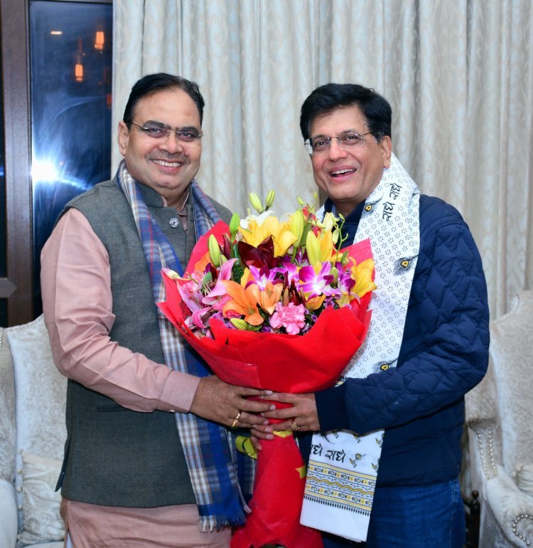 मुख्यमंत्री का नई दिल्ली दौरा केंद्रीय मंत्रियों से मिले मुख्यमंत्री भजनलाल शर्मा 