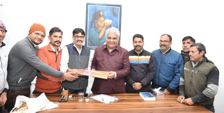 राजस्थान मंत्रालयिक कर्मचारी परिषद पदाधिकारियों ने किया मंत्री भूपेन्द्र यादव का स्वागत