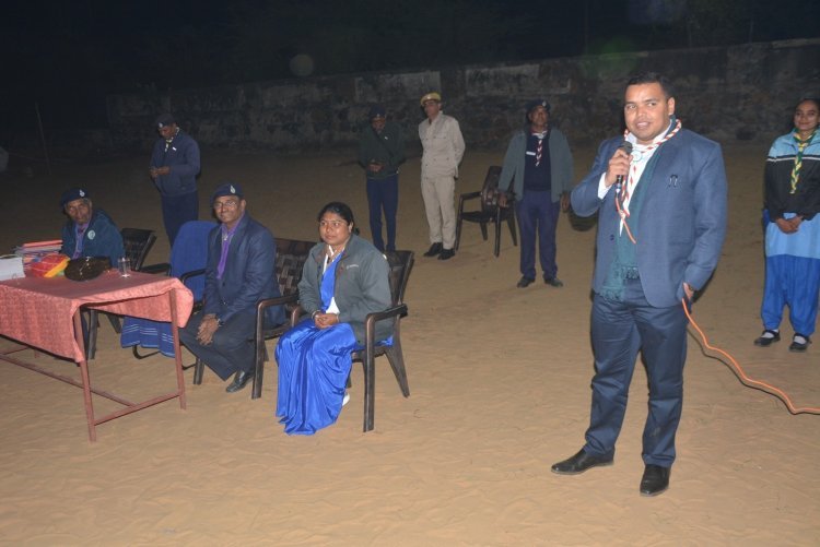 चूरू: व्यक्ति की सोच में छुपा है समस्याओं का समाधान, कलक्टर सुराणा ने स्काउट-गाइड शिविर का किया निरीक्षण