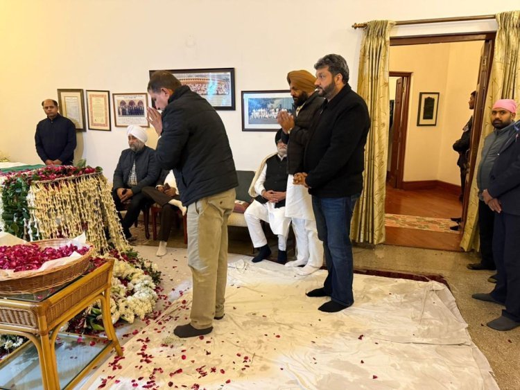 हरीश चौधरी ने पूर्व पीएम डॉ. मनमोहन सिंह को दी श्रद्धांजलि, देश के लिए बड़ी क्षति बताया