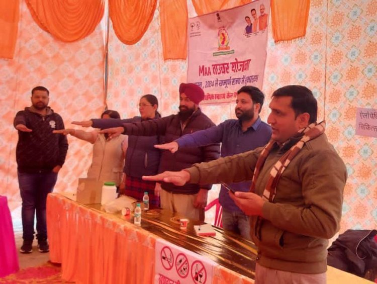 सरदारगढ़ में मुख्यमंत्री आयुष्मान आरोग्य शिविर आयोजित