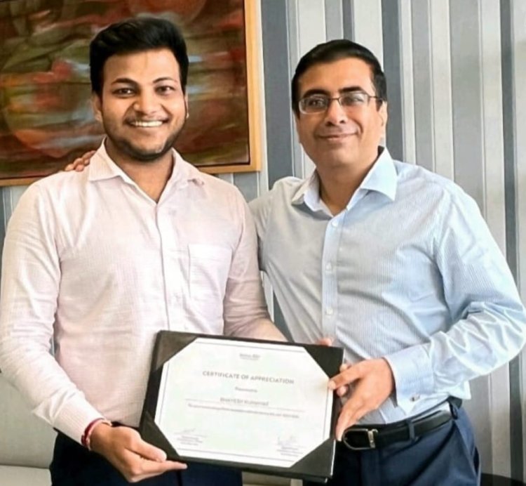 मारवाड़ गोड़वाड़ के भावेश कुमावत ने स्विस बैंक पुरस्कार जीतकर राजस्थान का मान बढ़ाया
