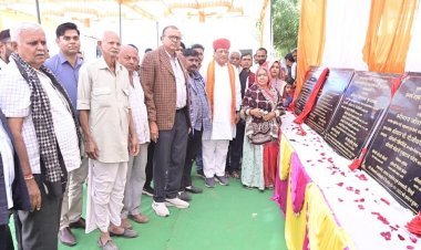 कैबिनेट मंत्री जोराराम कुमावत ने गुडा एंदला और डिंगाई में किए विकास कार्यों का शुभारंभ  
