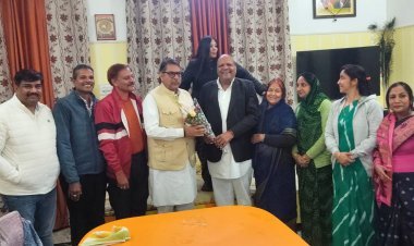 पूर्व भाजपा प्रदेशाध्यक्ष पूनिया का किया स्वागत