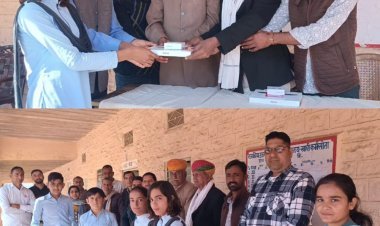 खारी कर्मसोता में वितरित किए टेबलेट एवं विभिन्न देशों की मुद्राओ पर आयोजित हुई कार्यशाला