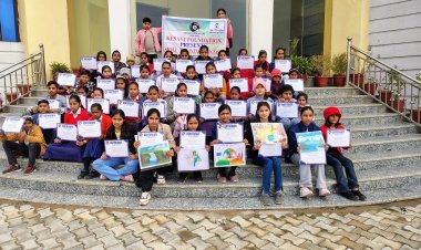 केशवी फाउंडेशन ने ड्रॉइंग प्रतियोगिता के विजेताओं का किया सम्मान।