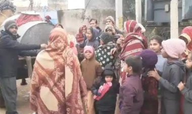 मंडावा में 20 दिनों से पानी की किल्लत: लोगों ने  नारेबाजी कर किया प्रदर्शन