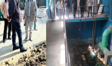 अतिरिक्त मुख्य अभियन्ता ने किया शहर के विभिन्न स्थानों व पम्प हाउसों का निरीक्षण 