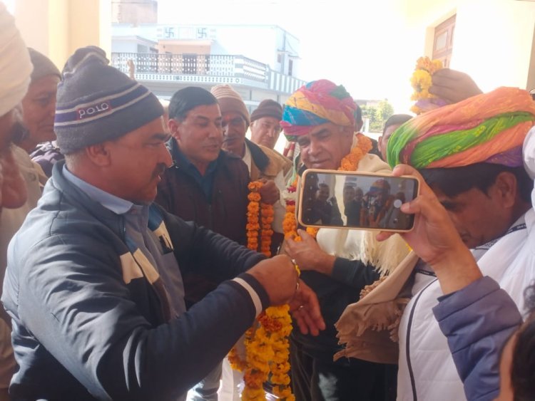 पूर्व विधायक शुभकरण चौधरी का किया सम्मान