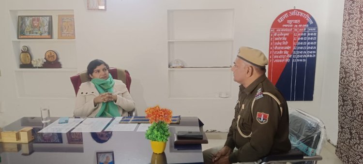 सूरवाल थाने का जिला कलक्टर ने किया औचक निरीक्षण