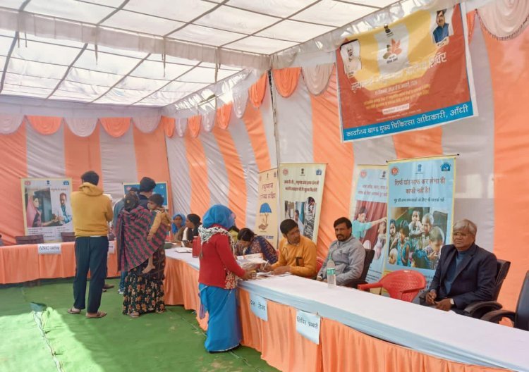 पीएचसी चावंडिया में हुआ मुख्यमंत्री आयुष्मान आरोग्य शिविर आयोजित