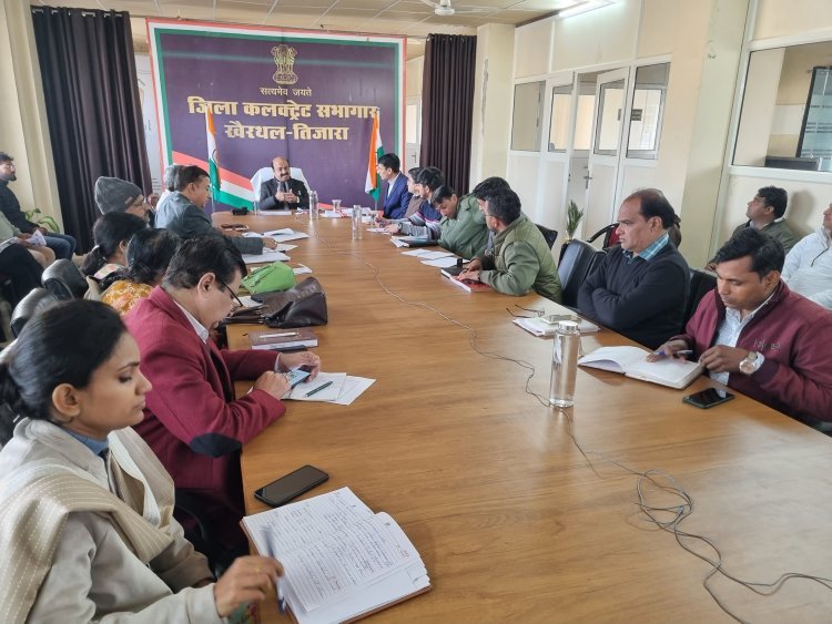 साप्ताहिक समीक्षा बैठक आयोजित, जल जीवन मिशन की प्रगति पर चर्चा
