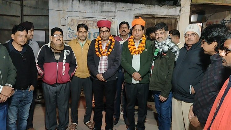 भाजपा अध्यक्ष सैनी व जिला प्रतिनिधि महर्षि का स्वागत