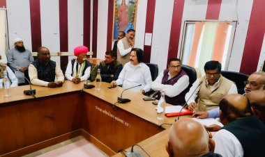 भाजपा जिलाध्यक्ष बसंत शर्मा का सरदारशहर में भव्य स्वागत 