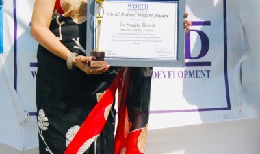 डॉ. संगीता भोवाल को वर्ल्ड एनिमल वेलफेयर अवार्ड 2025 से सम्मानित