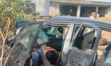कार-ट्रेलर की टक्कर में एक ही परिवार के 5 लोगों की मौत, खाटूश्यामजी जा रहे थे दर्शन को 
