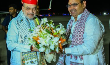 मुख्यमंत्री ने गृह मंत्री अमित शाह का किया स्वागत