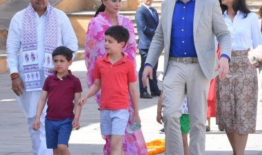 मुख्यमंत्री भजनलाल शर्मा ने किया अमेरिकी उपराष्ट्रपति वेंस का स्वागत - राजस्थानी आतिथ्य सत्कार से अभिभूत हुए वेंस