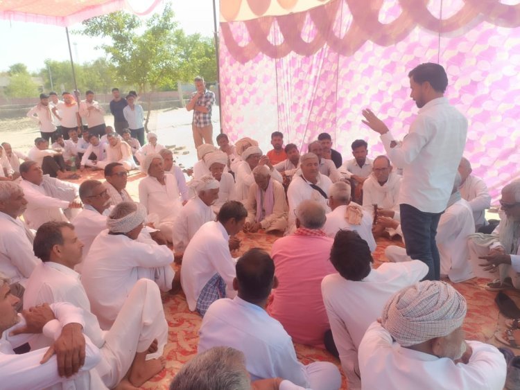 भानीपुरा तहसील कार्यालय का किसान आज करेंगें घेराव, धरना जारी