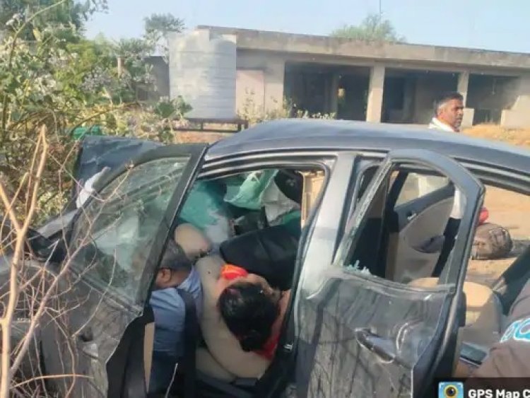कार-ट्रेलर की टक्कर में एक ही परिवार के 5 लोगों की मौत, खाटूश्यामजी जा रहे थे दर्शन को