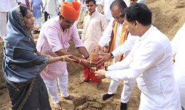 पाटोदी में आदर्श विद्या मंदिर का शिलान्यास, मंत्री जोराराम ने कहा – विद्यालय से होता है व्यक्तित्व विकास