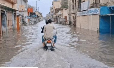 सीकर में बारिश से बाढ़ जैसे हालात, गांवों का संपर्क टूटा: बीकानेर में भी तेज बारिश, 31 जिलों में अलर्ट जारी