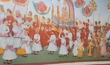 जयपुर में 24 कैरेट गोल्ड से सजी तीज माता की सवारी: वैदिक मंत्रों संग बना सांस्कृतिक भित्तिचित्र, 3D इफेक्ट बना आकर्षण