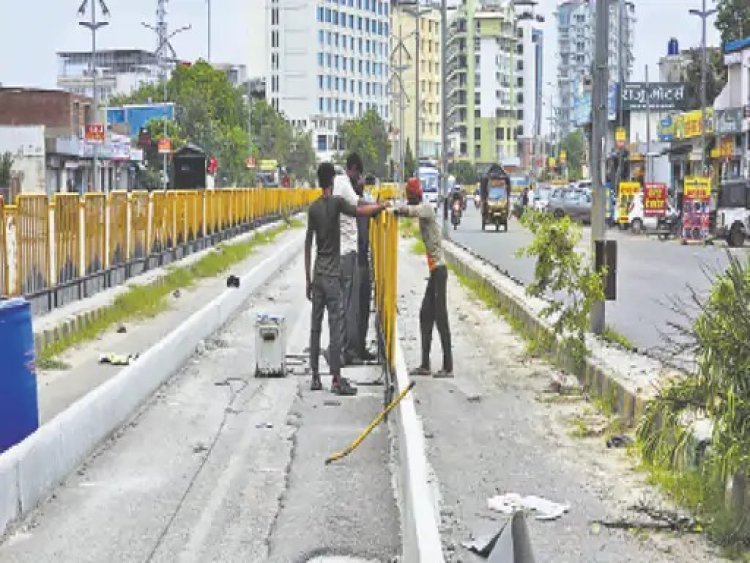 सीकर रोड पर जेडीए ने हटाया BRTS कॉरिडोर: अब सिर्फ 3 मीटर का बनेगा मीडियन, ट्रैफिक को मिलेगा ज्यादा कैरिज-वे