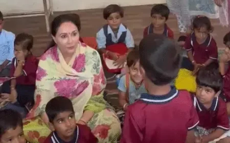 छात्रा की कविता सुन डिप्टी सीएम ने दी शाबाशी: दीया कुमारी बोलीं- बच्चों को मिले बेहतर शिक्षा और पोषण