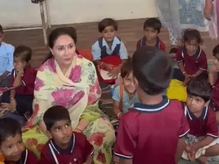 छात्रा की कविता सुन डिप्टी सीएम ने दी शाबाशी: दीया कुमारी बोलीं- बच्चों को मिले बेहतर शिक्षा और पोषण