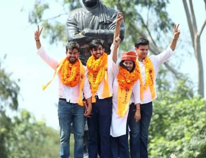 दिल्ली यूनिवर्सिटी छात्र संघ के प्रचार में छा गए सतीश पूनिया, जीत गई एबीवीपी