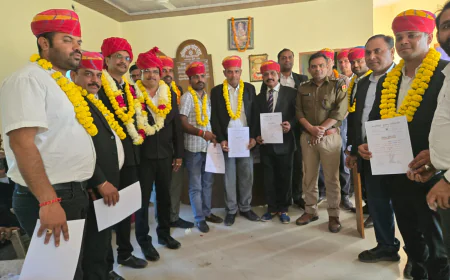 दूदू अभिभाषक संघ के प्रमोद जैन अध्यक्ष, मुकेश शर्मा महासचिव निर्वाचित 