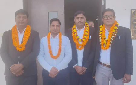 एडवोकेट चिरंजी लाल भूरिया बने अभिभाषक संघ के निर्विरोध अध्यक्ष