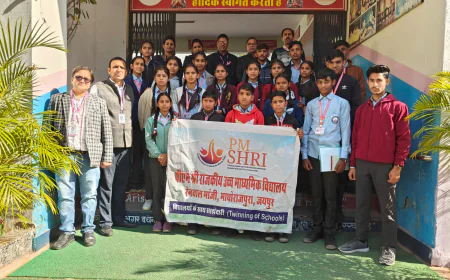 पीएम श्री रा. उ. माॅ.स्कूल रेनवाल मांझी की छात्र - छात्राओं ने किया शैक्षणिक भ्रमण 