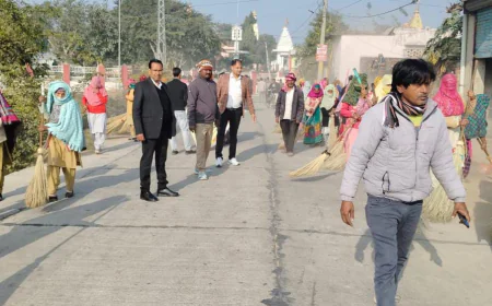 नगर परिषद द्वारा सरकार के दो वर्ष पूर्ण होने पर व्यापक स्वच्छता अभियान