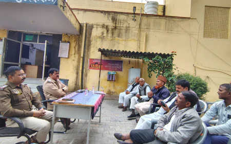 चाकसू में ACP भवानी सिंह शेखावत ने ली सीएलजी व पुलिस मित्रों की बैठक