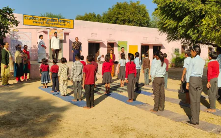 डाबला बुजुर्ग कौशल्या दास की बावड़ी के स्कूल में स्वास्थ प्रबोधन(स्वस्थ जीवन शैली) का हुआ आयोजन