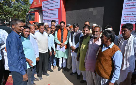 जेजूसर के अटल सेवा केन्द्र में हुआ ‘विकास यात्रा’ कार्यक्रम का आयोजन