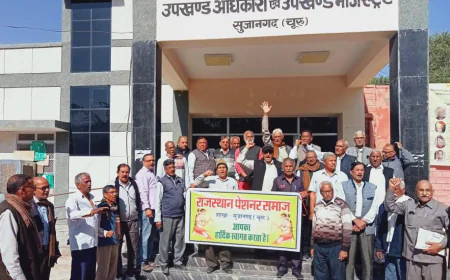 पेंशनर समाज ने दिया प्रधानमंत्री वित मंत्री के नाम ज्ञापन 