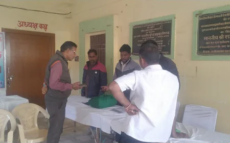 शहरी सेवा शिविर आयोजन तहसीलदार राजलदेसर ने किया औचक निरीक्षण 