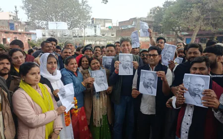 मनरेगा ग्रामीण विकास की मजबूत कड़ी थी: विधायक संजय जाटव   मनरेगा योजना कमजोर करने के विरोध में कांग्रेस का विरोध प्रदर्शन