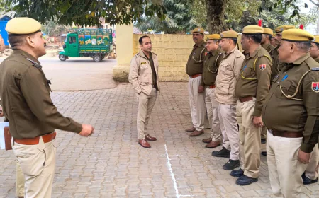 एसपी विकास सांगवान ने थाना कंचनपुर का किया निरीक्षण