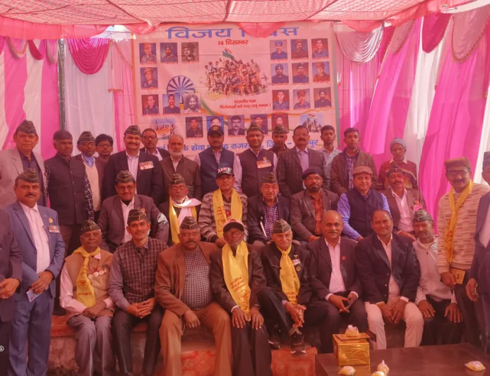 धौलपुर के पूर्व सैनिकों ने मनाया 1971 का भारत-पाक युद्ध विजय दिवस