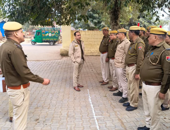 एसपी विकास सांगवान ने थाना कंचनपुर का किया निरीक्षण