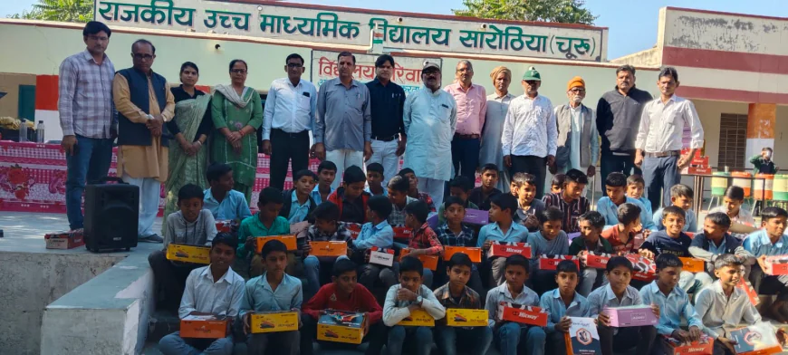 भामाशाह मुरली मनोहर का हुआ सारोठिया में स्वागत 